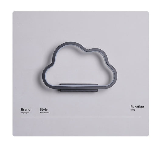 Cloud-Shaped Dimmable LED Wall Light / White / Tricolor light
