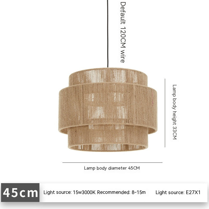 45cm Hand-Woven Modern Pendant Light