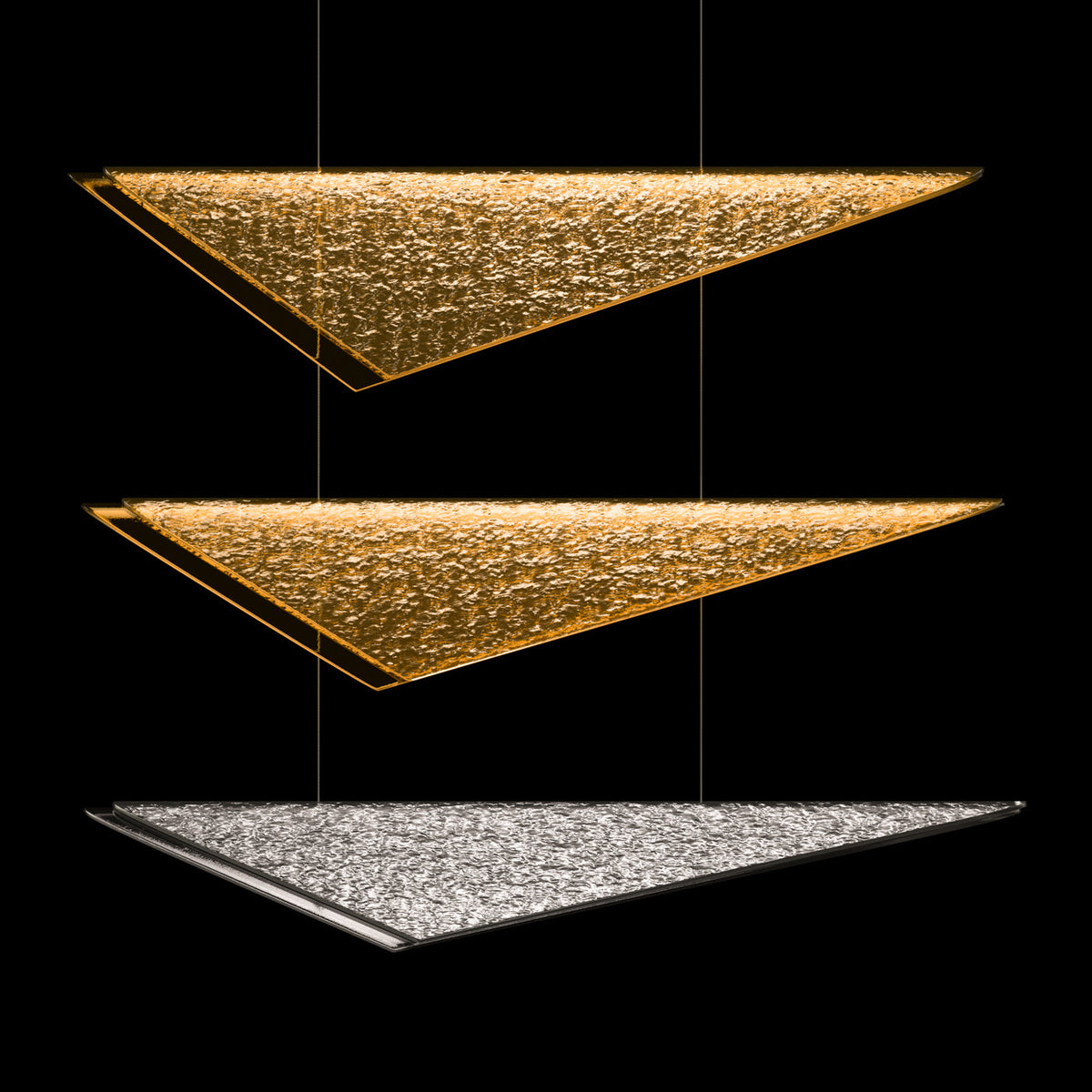 36-Inch Textured Glass Round Pendant Light