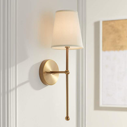 Brass or Black American Wall Light / Brass