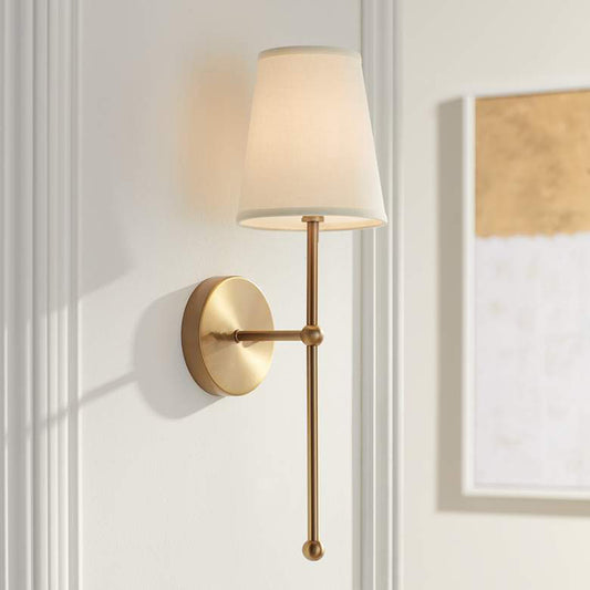 Brass or Black American Wall Light / Brass