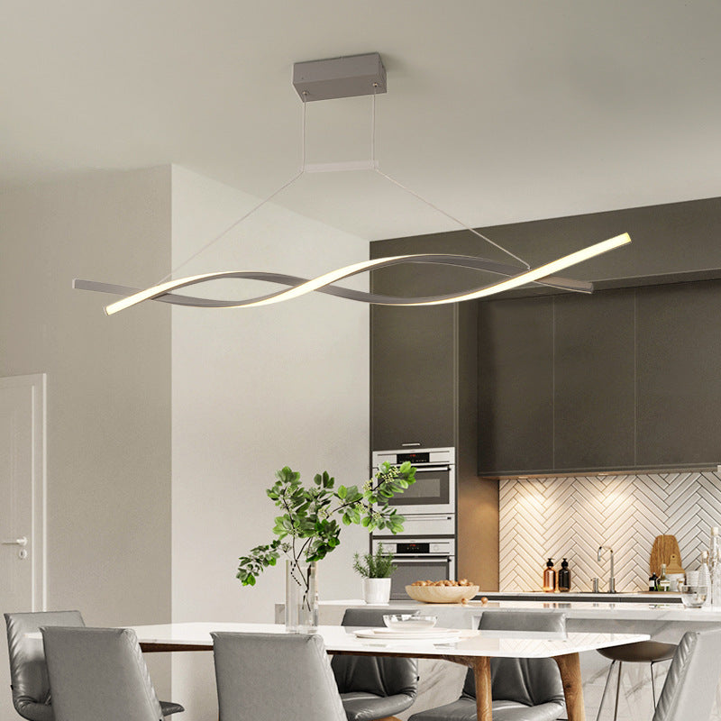Nordic Black or Gold LED Pendant Light / 32W / Gold / Warm white