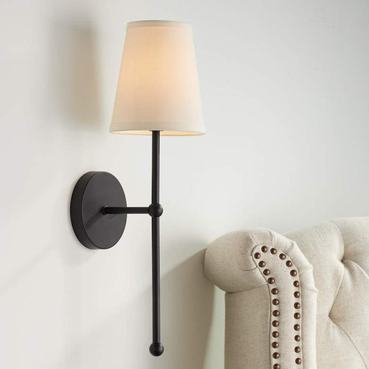 Brass or Black American Wall Light / Black