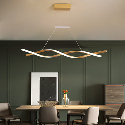 Nordic Black or Gold LED Pendant Light / 32W / Sand Black / Warm white