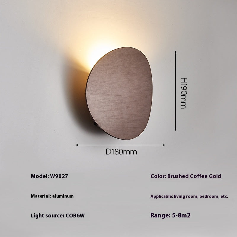 Round Brushed Finish Wall Light / 6W / Too Empty Gray