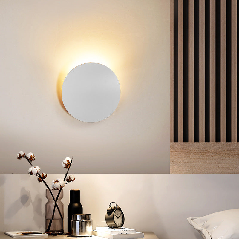 Round Brushed Finish Wall Light / 6W / Brushed Coffee Gold