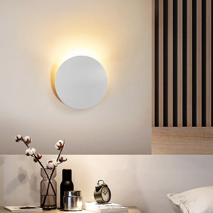 Round Brushed Finish Wall Light / 6W / Brushed Coffee Gold