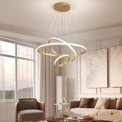 Adjustable Iron LED Dining Pendant Light / White Model A 70cm / Three color dimming / 220V