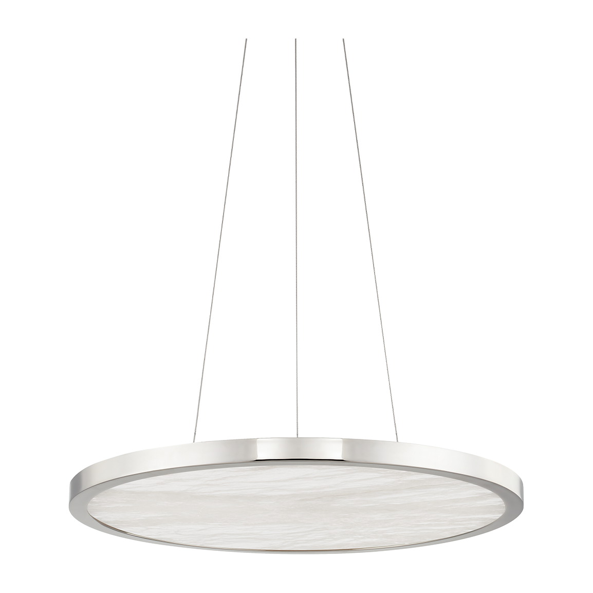 24-Inch Single-Light Statement Chandelier / Polished Nickel