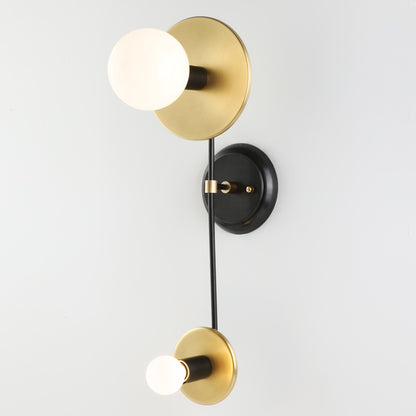 60cm Electroplated Copper Wall Light / Gold