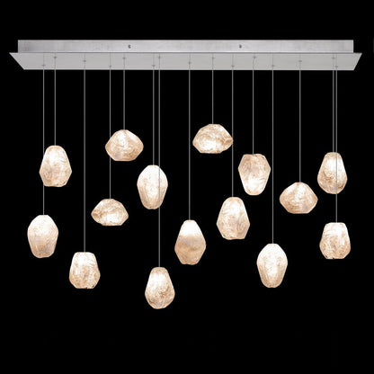 48-Inch Natural Quartz Rectangular Pendant Light