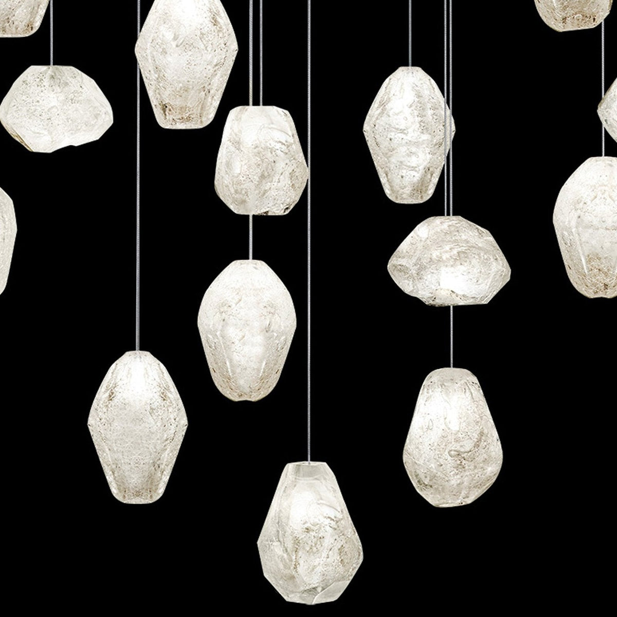 54-Inch Clear Quartz Rectangular Pendant Light