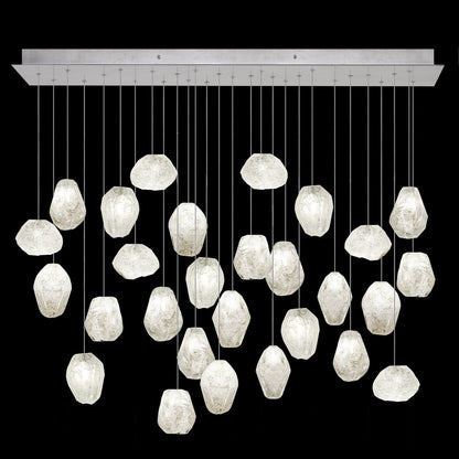 54-Inch Clear Quartz Rectangular Pendant Light