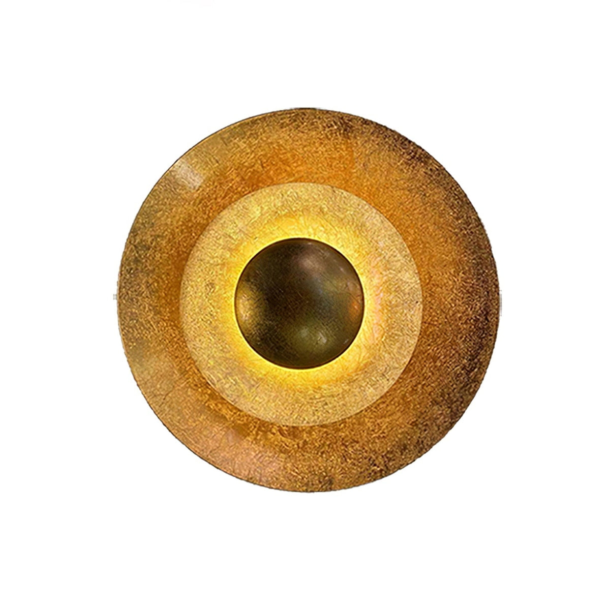 Layered Gold Foil LED Wall Light