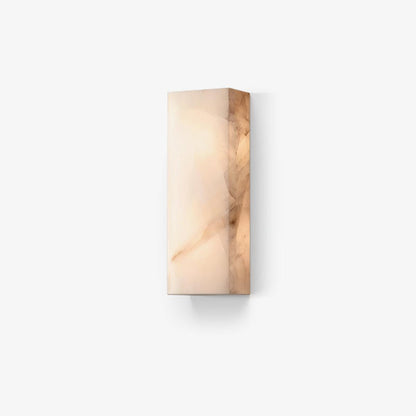 IP65 Alabaster Integrated LED Wall Light / L 6.3″ x W 3.9″ x H 25.6″ / L 16cm x W 10cm x H 65cm / White / Warm Light