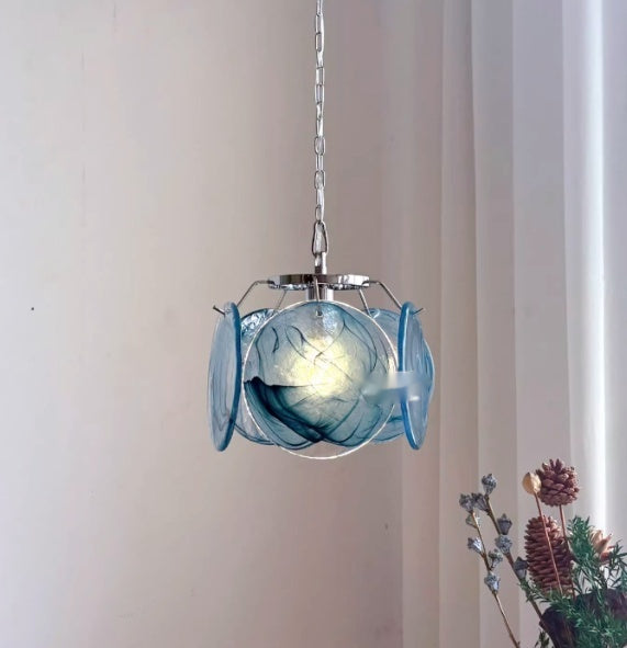Handmade Coloured Glass Wall Sconce / 18X23cm / Color