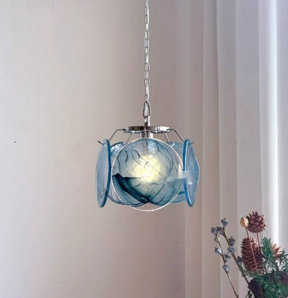 Handmade Coloured Glass Wall Sconce / 18X23cm / Color
