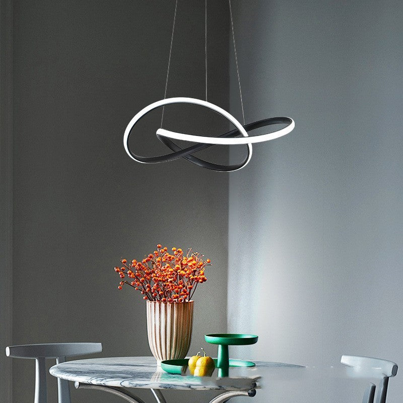 Adjustable Iron LED Dining Pendant Light / White Model A 70cm / Stepless dimming / 220V