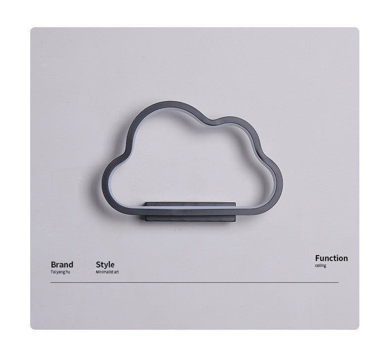 Cloud-Shaped Dimmable LED Wall Light / White / Tricolor light