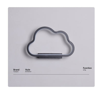 Cloud-Shaped Dimmable LED Wall Light / White / Tricolor light