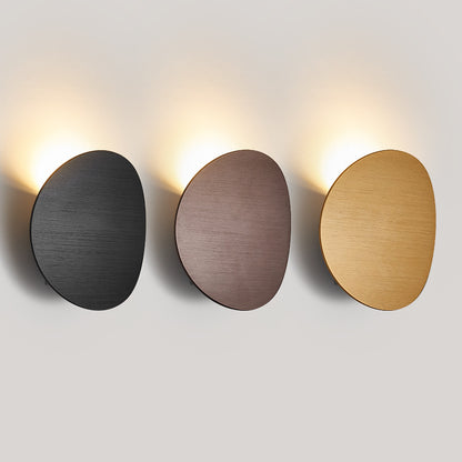 Round Brushed Finish Wall Light / 6W / Brushed Black